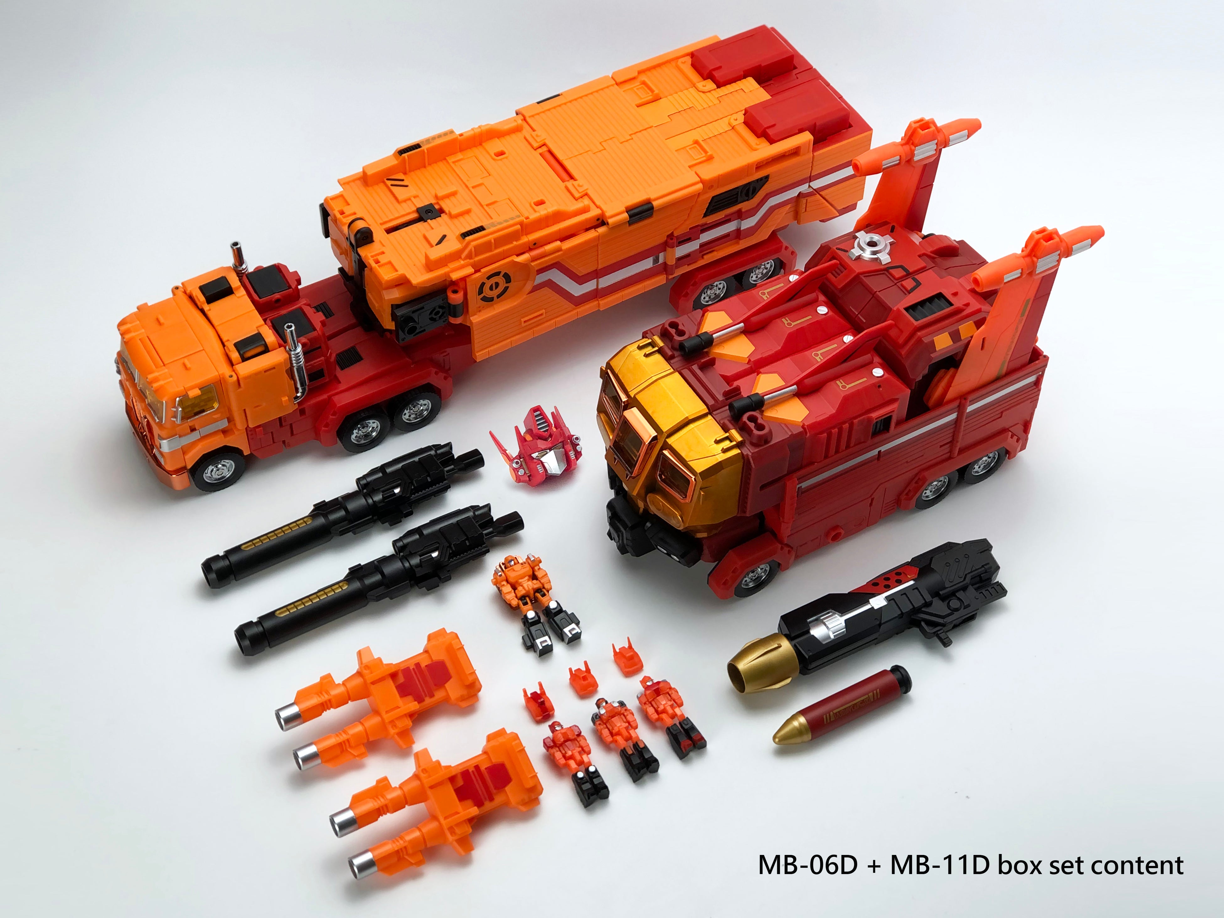 MB-06D ORANGE POWER BASER + MB-11D ORANGE GOD ARMOUR