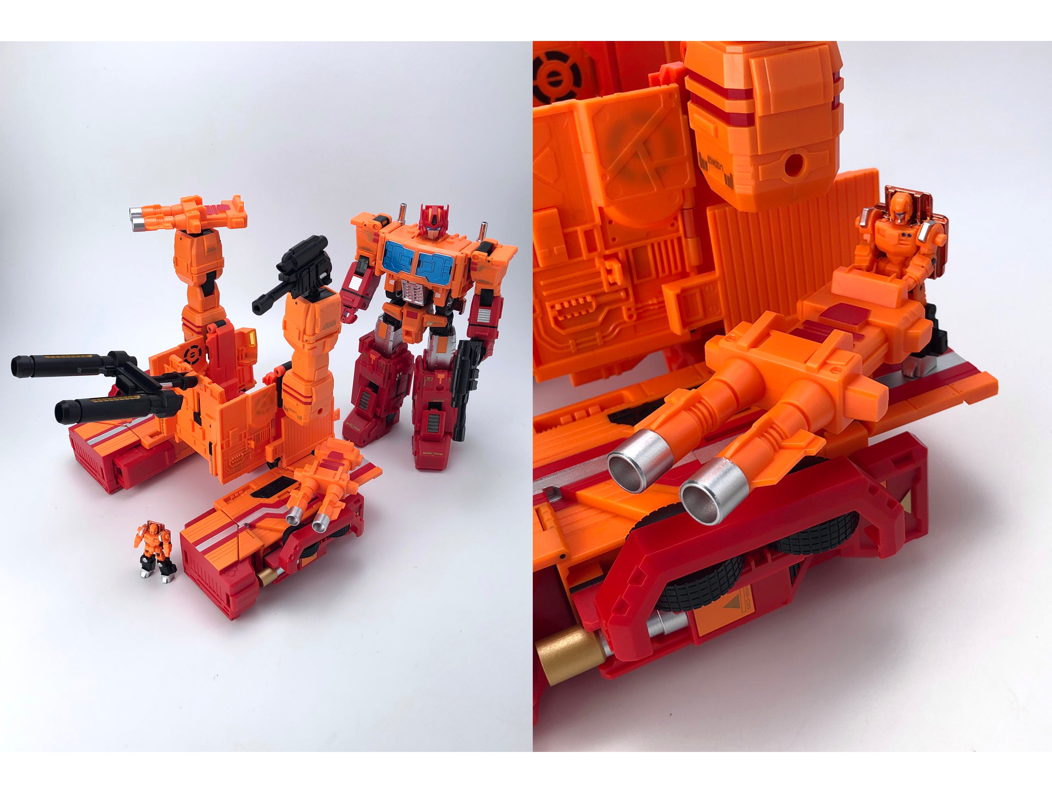 MB-06D ORANGE POWER BASER + MB-11D ORANGE GOD ARMOUR